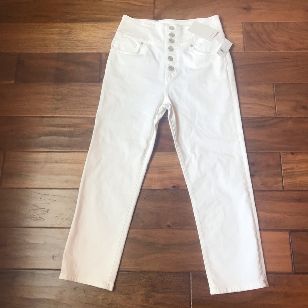 Joie Laurelle Porcelain High Waisted Cropped Jeans - Picture 3 of 13
